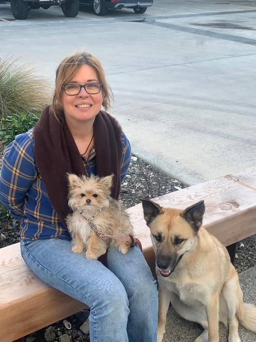 Ania Janiec with her dogs
