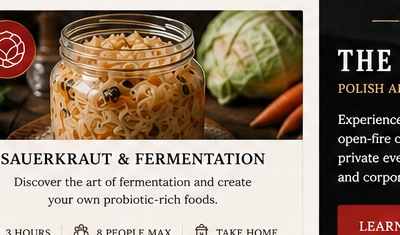 Sauerkraut and fermentation workshop